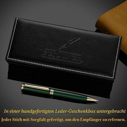 24K Gold Gel-Stift mit Grünem Klavierlack – Luxus Geschenkset
