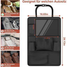 Autositz Organizer mit Tablet-Fach & 10 Taschen – Schwarz