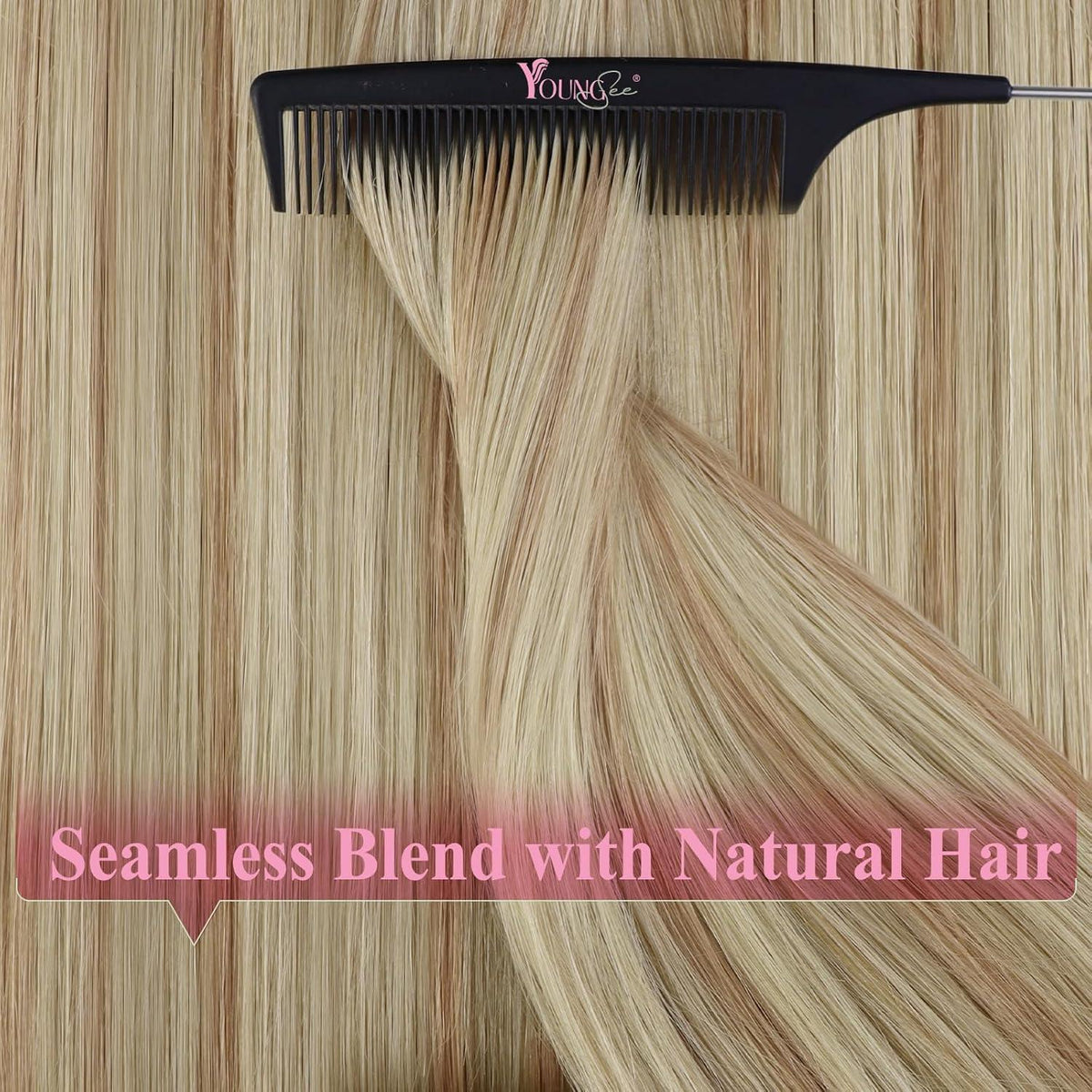 Blond Tape Extensions Echthaar 55cm - 18/613