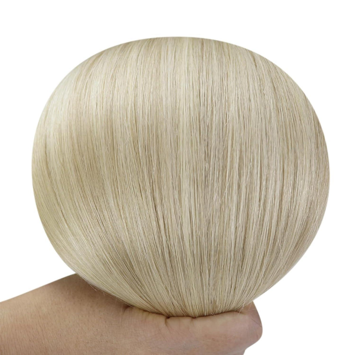 Echthaar Clip-in Extensions Ombre Aschblond Platinblond