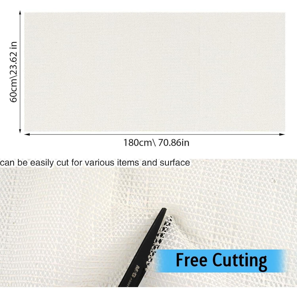 Rutschfeste Teppichunterlage 60x180cm – Schneidbar & Vielseitig