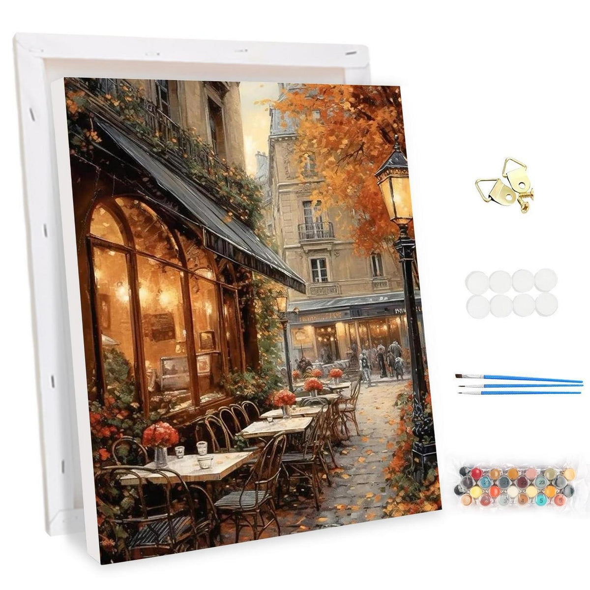 Malen nach Zahlen Erwachsene mit Rahmen – Curry 30x40cm