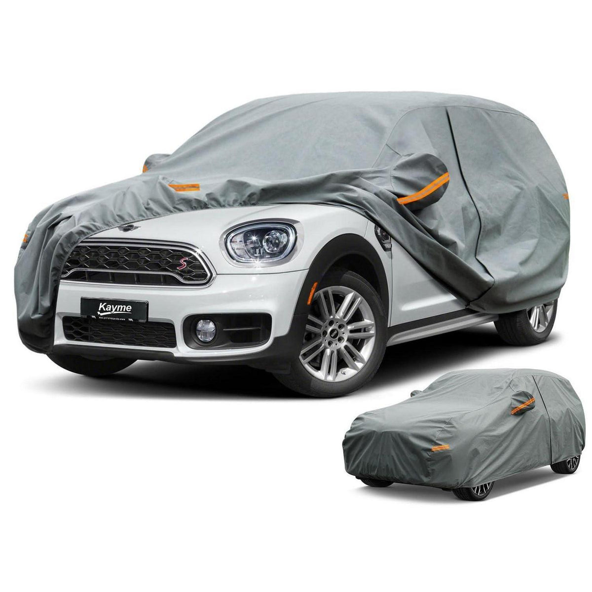 Robuste SUV Autoabdeckung Wasserdicht & Atmungsaktiv – Grau (bis 460cm)