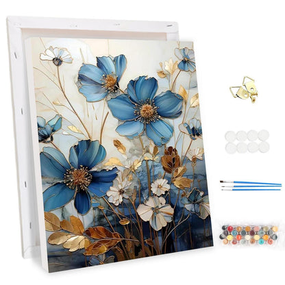 Malen nach Zahlen Lotusblume mit Rahmen – DIY Set Erwachsene