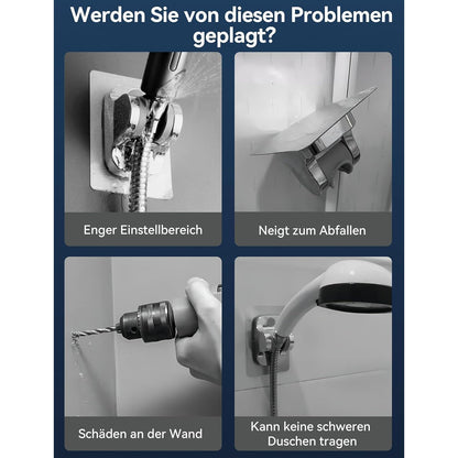 Duschkopfhalterung ohne Bohren, Verstellbar & Robust