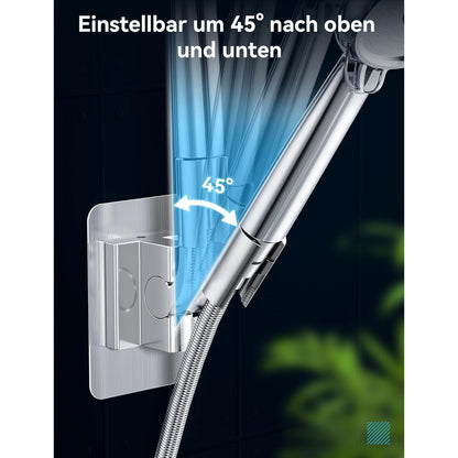 Duschkopfhalterung ohne Bohren, Verstellbar & Robust