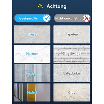 Duschkopfhalterung ohne Bohren, Verstellbar & Robust