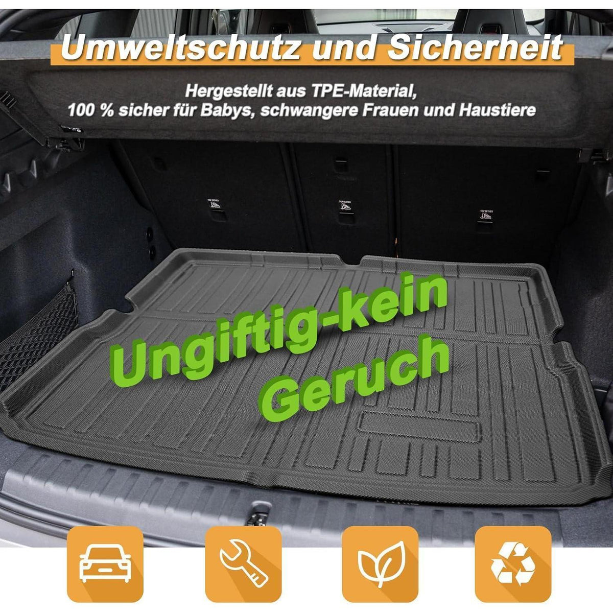 Kofferraumwanne TPE BMW X1/iX1 U11 2022-2026, Passgenau & Wasserdicht