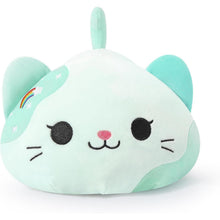 Kuscheltier Katze Plüschtier 30cm Grün