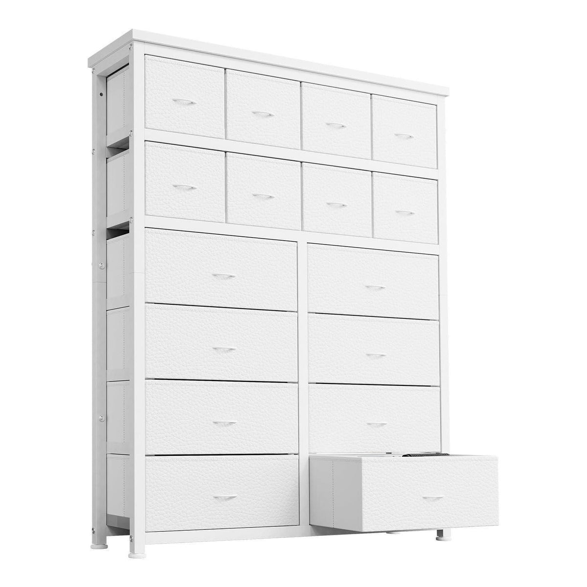 Kommode mit 16 Stoffschubladen – Rosa Schlafzimmer Organizer