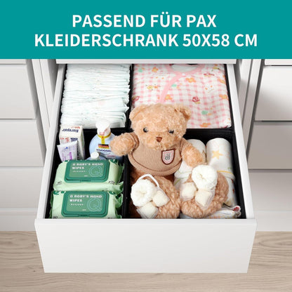 Schubladen Organizer 4er Set für PAX 50x58 cm
