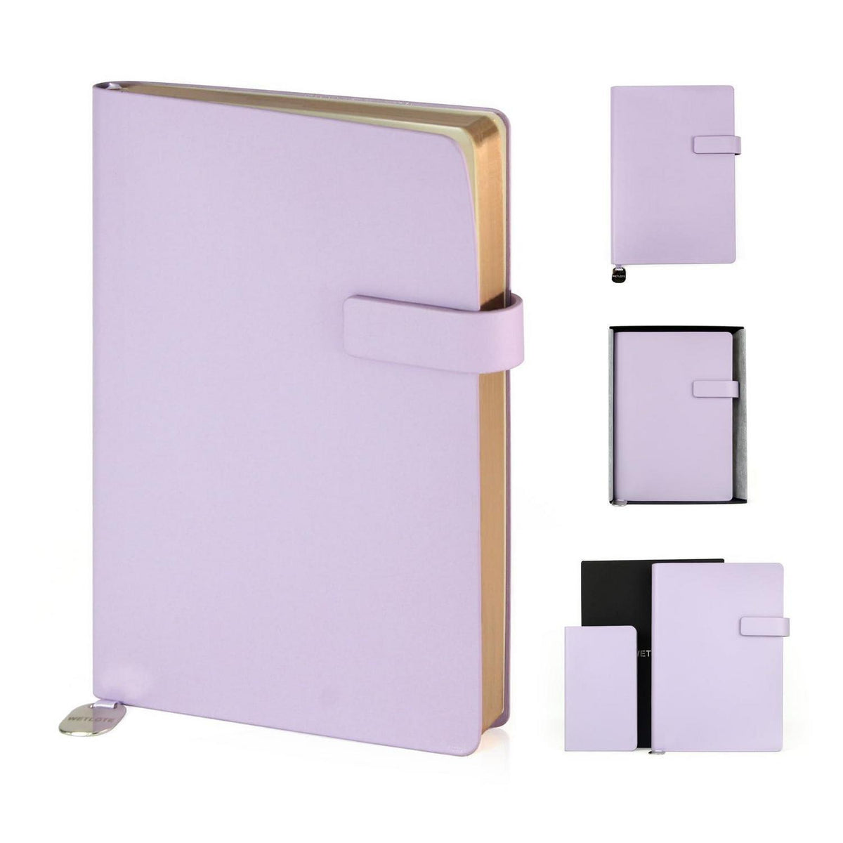 Notizblock Softcover, liniert, 5.7x8.4", Lila – Geschenkbox