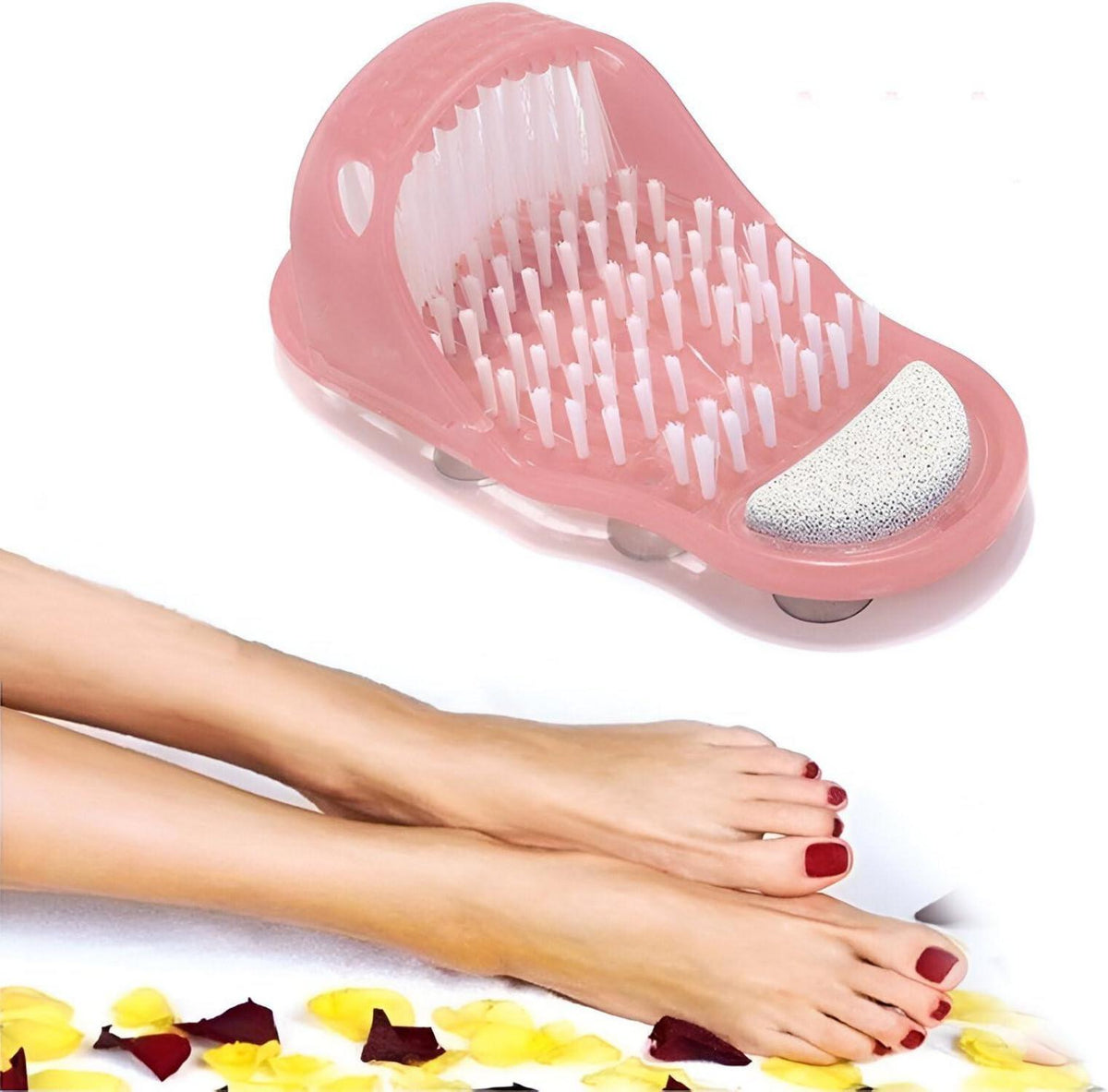 Fußmassage Bürste 2er Set Hornhautentferner & Reinigung Spa Massage
