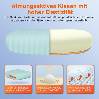 Ergonomischer Bürostuhl mit verstellbarer Kopfstütze und