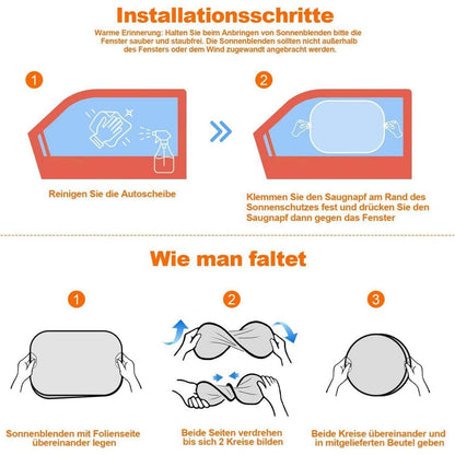 2er Set Auto Sonnenschutz Baby – Dschungeltiere & UV Schutz