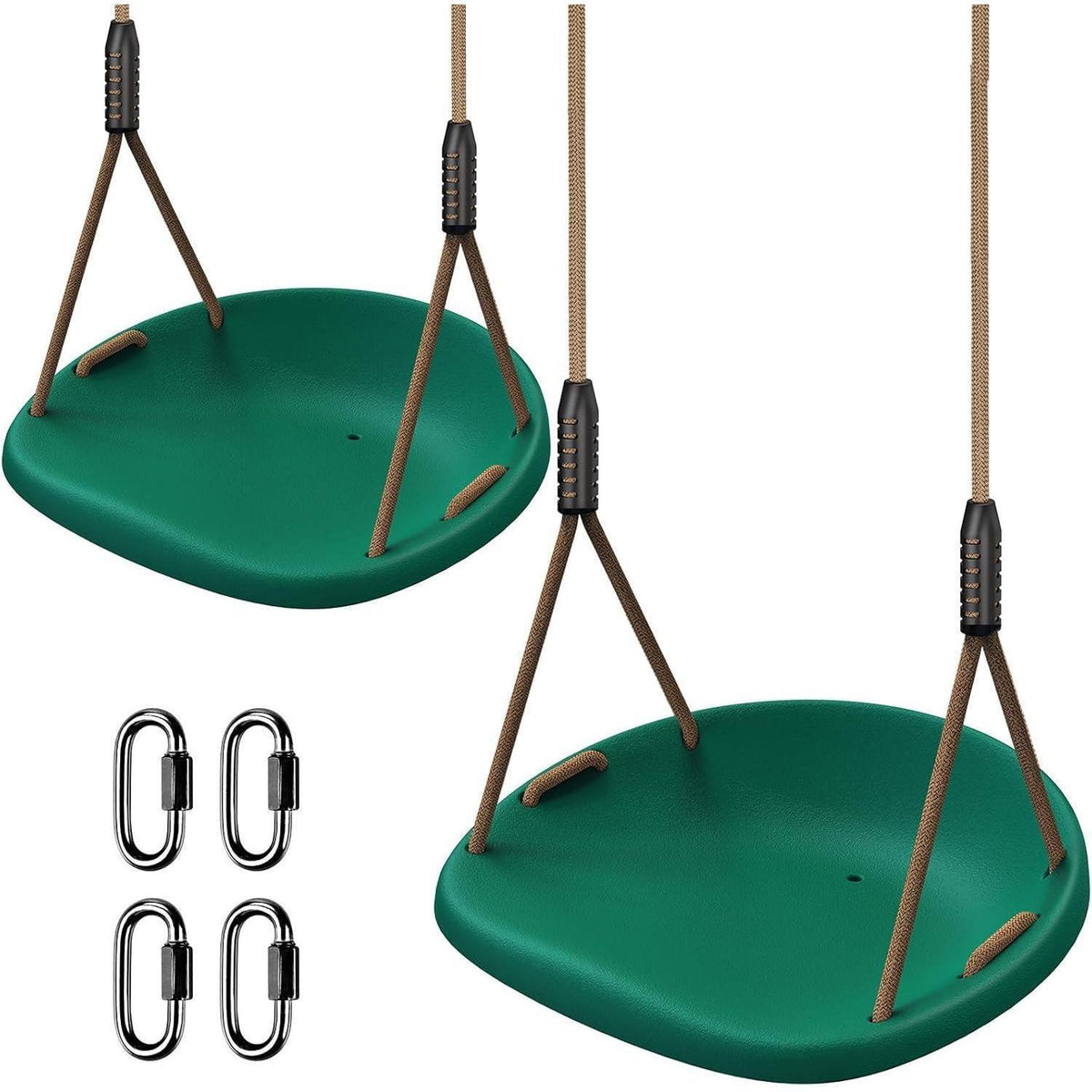 Schaukel Set 2 Stück, Grün, Konkav, für Kinder & Erwachsene