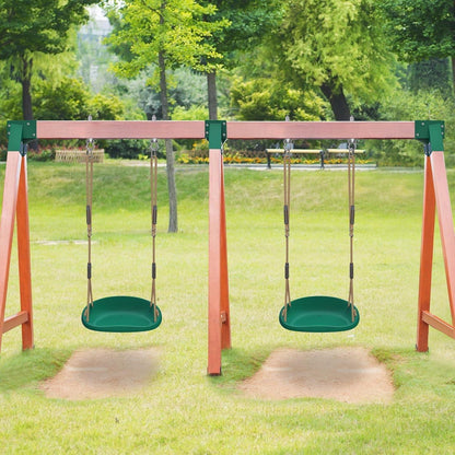 Schaukel Set 2 Stück, Grün, Konkav, für Kinder & Erwachsene