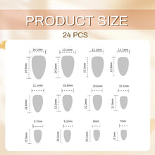 Press on Nails Medium Almond Red Gradient Spider Heart