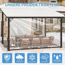 Transparente Plane mit Ösen – Wasserdicht & Wetterfest 2x5m