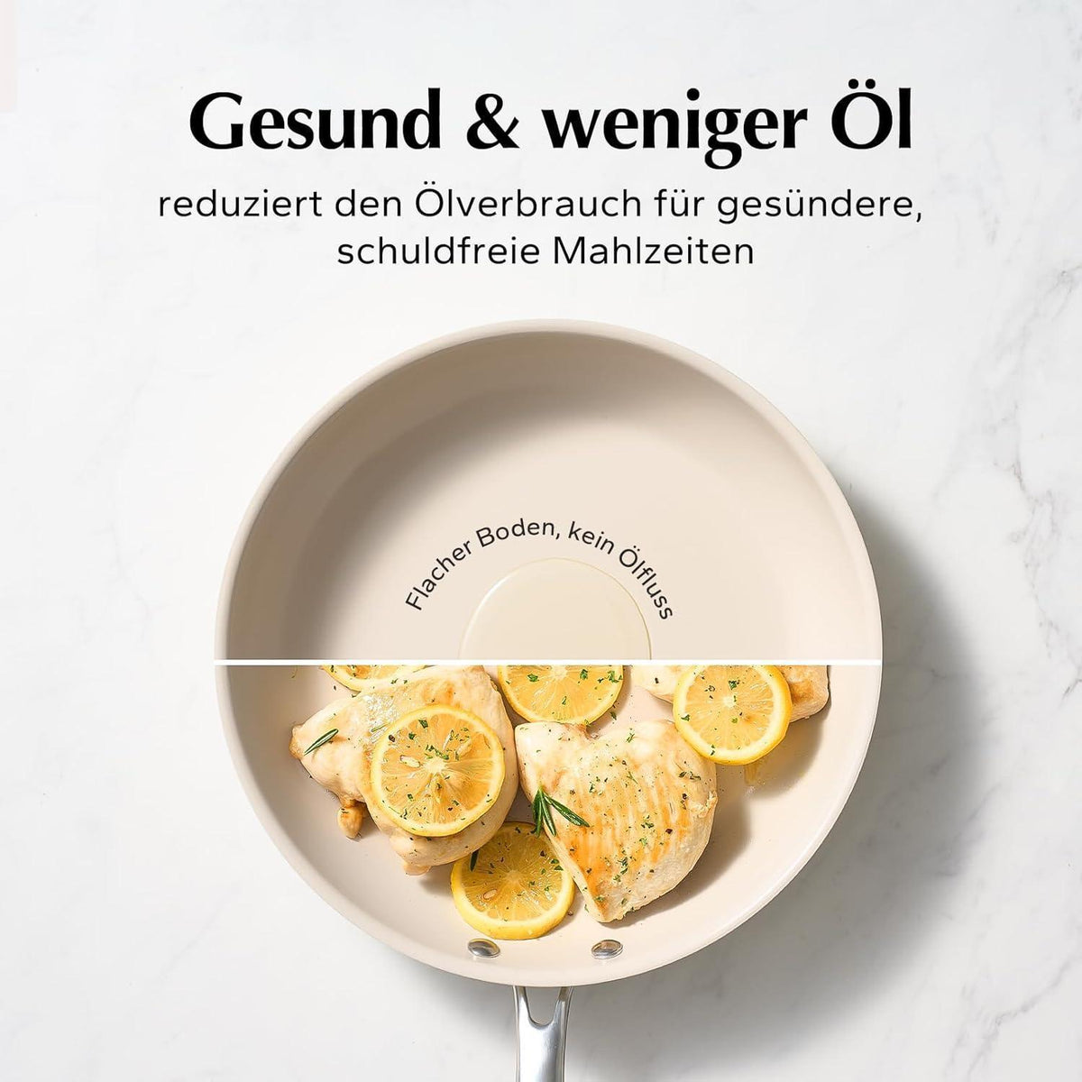 Keramik Pfannenset Induktion – 3-teilig, Antihaft & Backofenfest