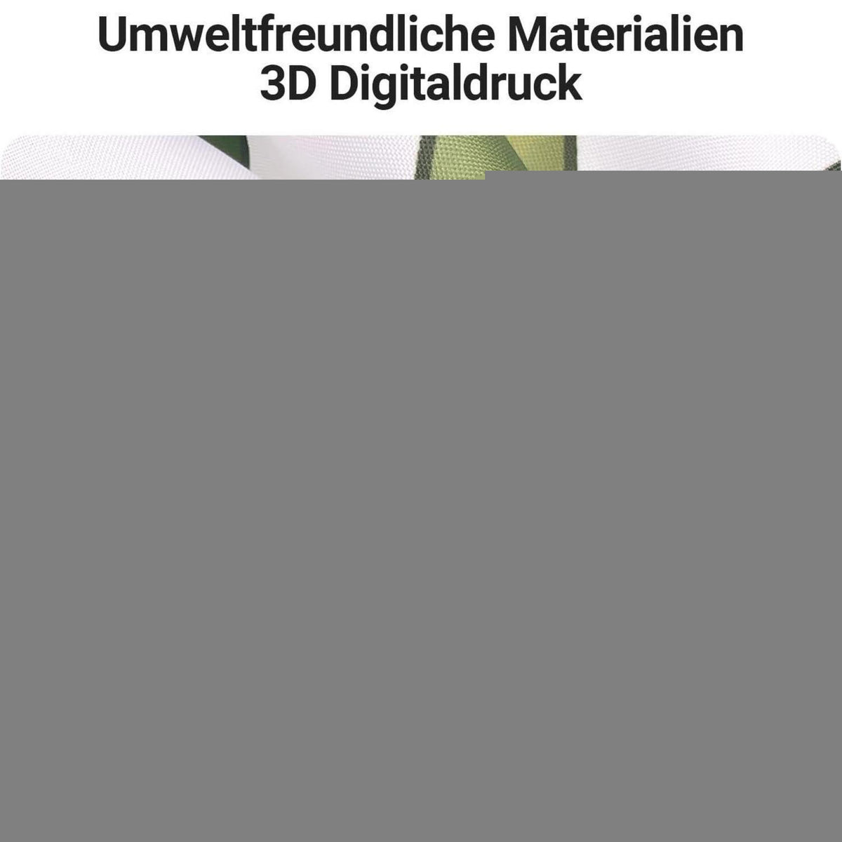 Grüner Duschvorhang Blätter 150x180cm – Antischimmel & Wasserabweisend
