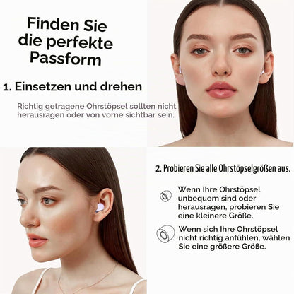 Schlaf-Ohrstöpsel 45dB – Wiederverwendbar & Geräuschreduzierend