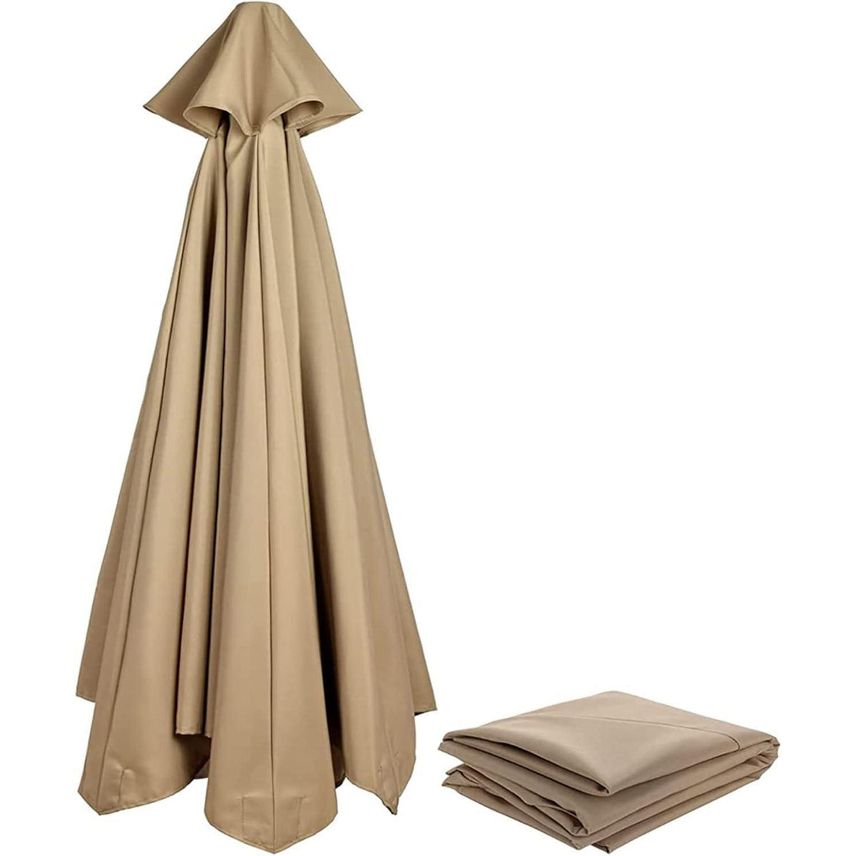Sonnenschirm Ersatzbezug 3m-350cm UV80+ Anthrazit/Beige/Dunkelgrün