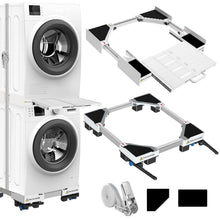 Waschtrockner Stapelset mit Sockel & Trockenregal