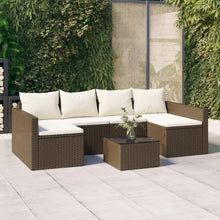 Willood Garten-Lounge-Set mit Kissen Sitzgruppe Braun