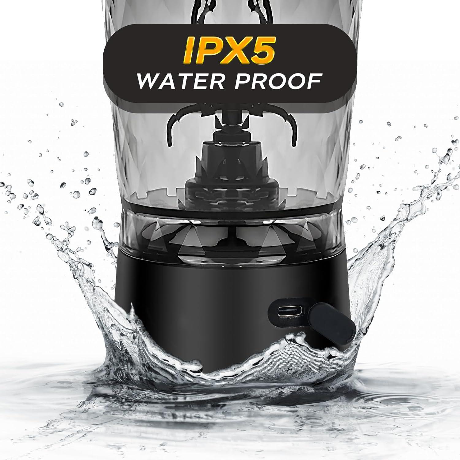 mountop Elektrischer Protein-Shaker 650ml USB-C wiederaufladbar