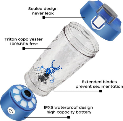 Elektrischer Protein-Shaker 650ml USB-C wiederaufladbar aus