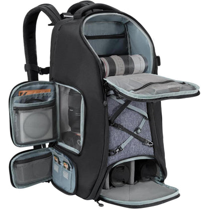 Großer Kamerarucksack 30L wasserdicht mit Laptopfach und Regenschutz