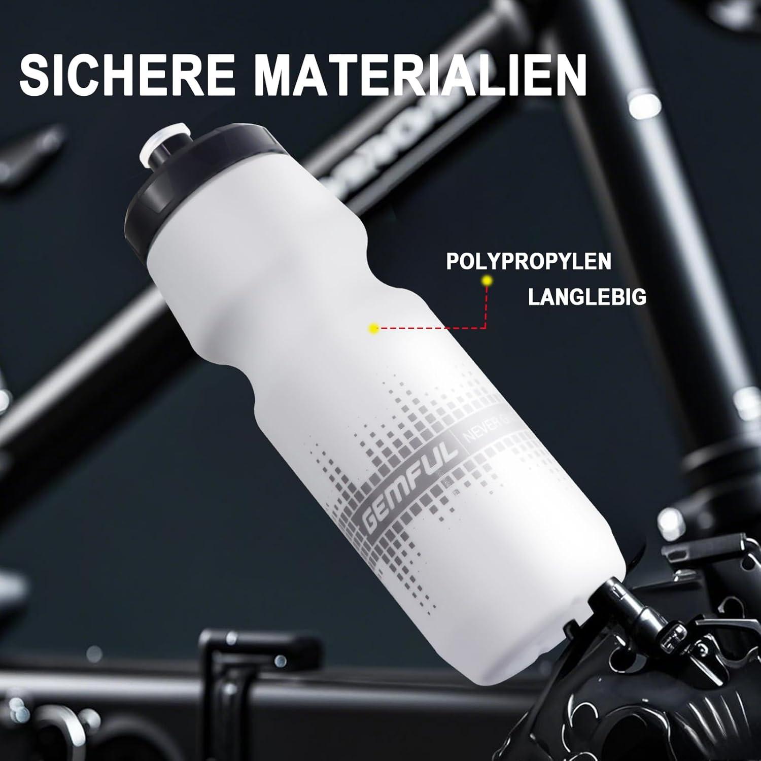 2er-Pack Rennrad Trinkflasche 750ml Auslaufsicher BPA-frei Transportabel Hiking