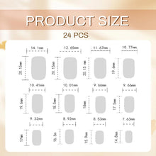 Cat-eye Press On Nägel Set 24 Stück mit Gelierkleber