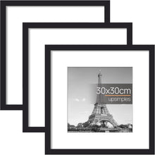 3er Set Bilderrahmen 30x30 cm Schwarz