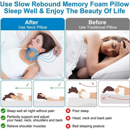 Ergonomisches Memory Foam Kissen für optimalen Schlaf