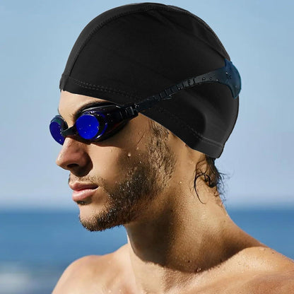 4er-Set Badekappen Herren Damen – Elastische Schwimmhaube