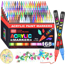 168 Acrylstifte Set – Wasserfest für Steine, Glas & mehr