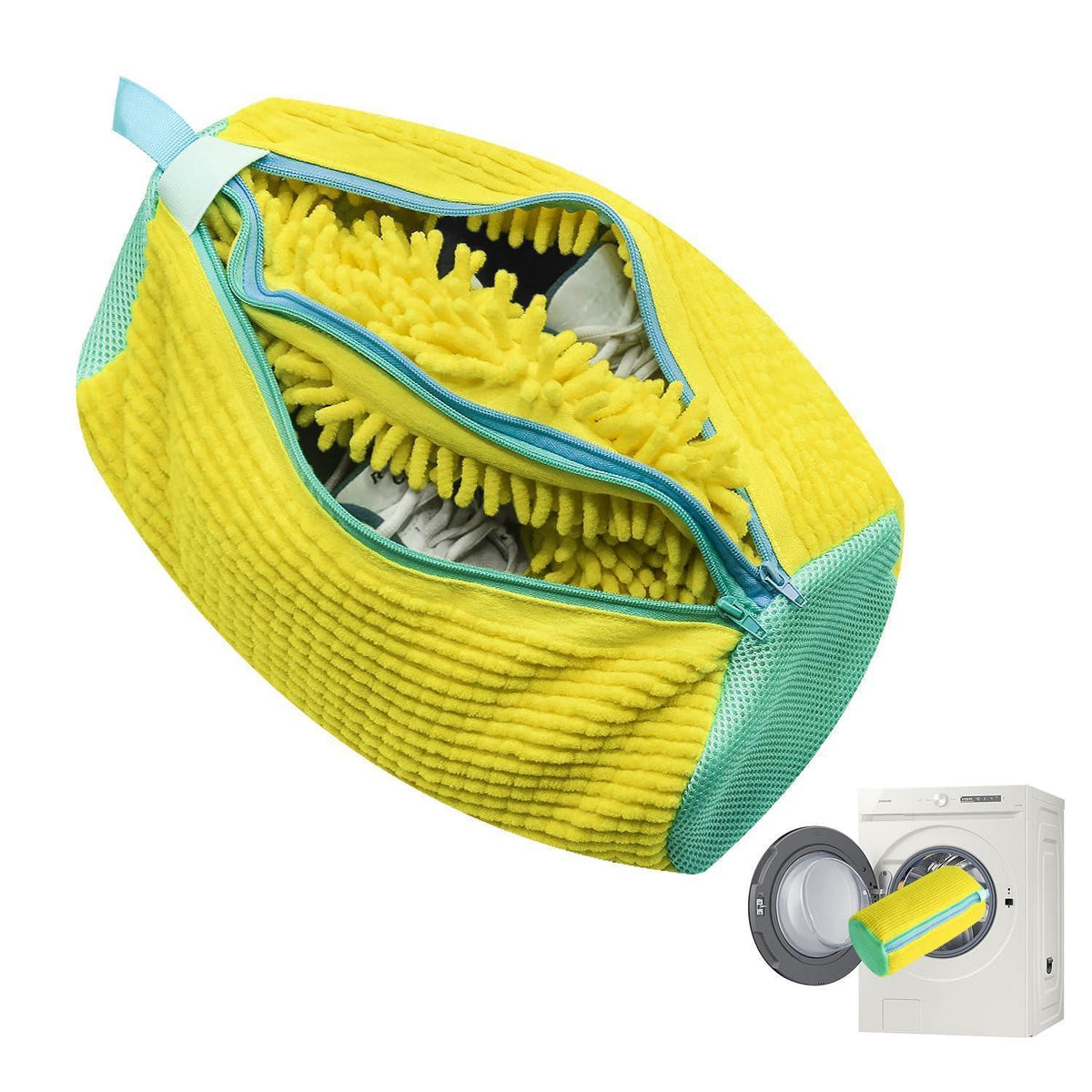 Schuhwaschbeutel Waschmaschine 2in1 für alle Schuhe