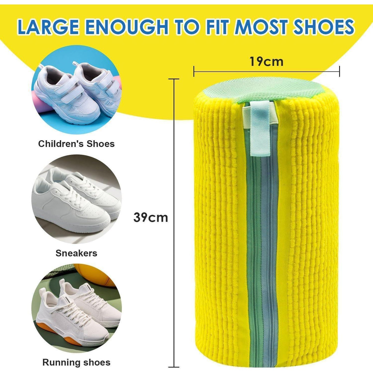 Schuhwaschbeutel Waschmaschine 2in1 für alle Schuhe