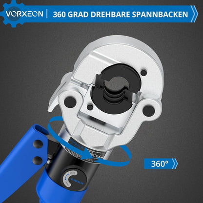 Hydraulische Presszange 8 Tonnen mit 4 Crimpformen TH-Kontur