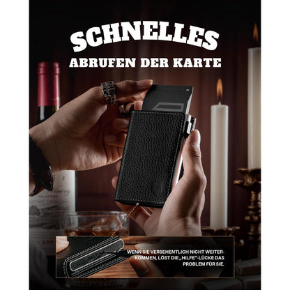Herren Geldbörse Slim Wallet mit XL Münzfach und RFID Schutz