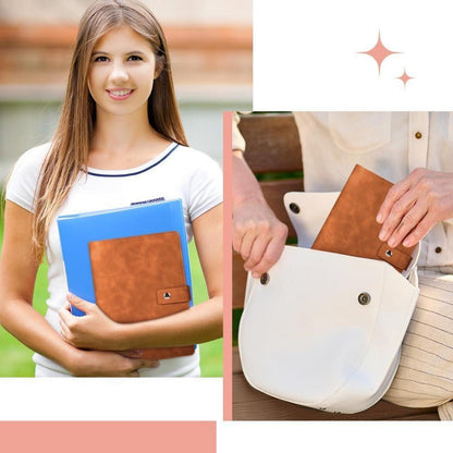 A5 Ringbuch Notizbuch in Lederoptik mit Zubehör