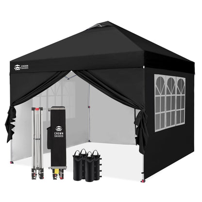 3x3m Faltpavillon wasserdicht mit Seitenwänden & UV-Schutz