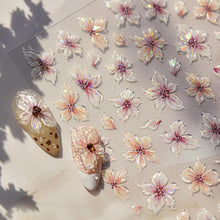 3D Nagelsticker Blumen – Nail Art Aufkleber für Sommerdesign