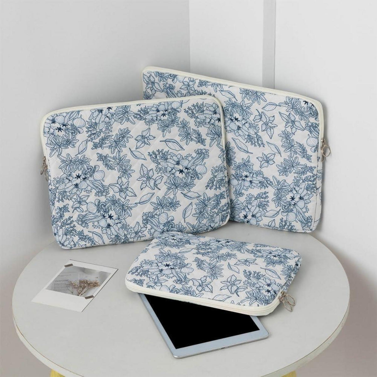 Laptoptasche Blumenmuster für MacBook Air/Pro 13/14/15 Zoll