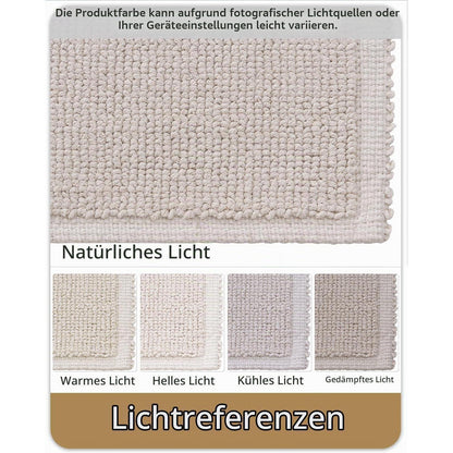 Fußmatte Beige 120x180cm - Waschbar & Faltbar für Innen & Außen