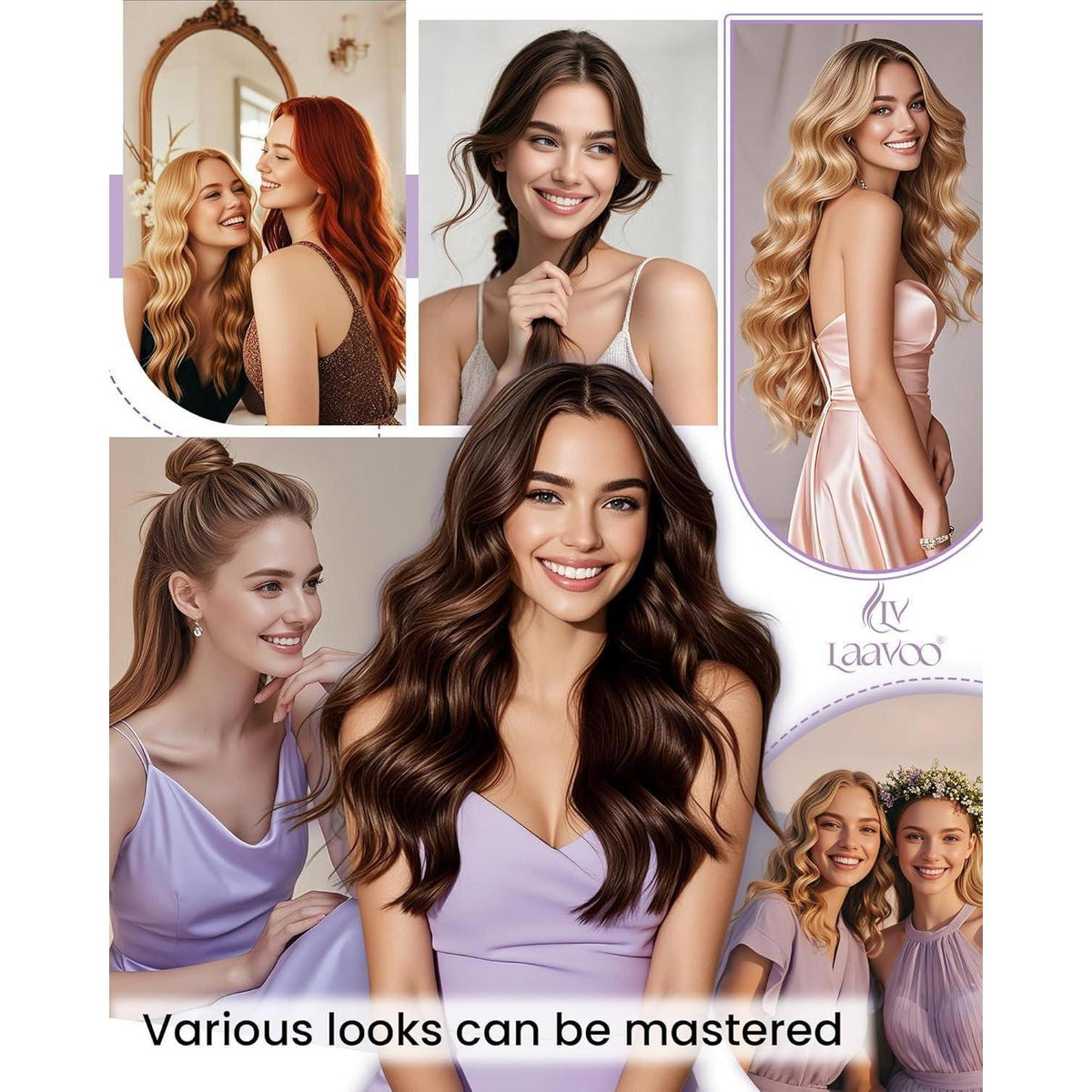 Echthaar Clip-in Extensions Blond 35cm – Natürliches Volumen