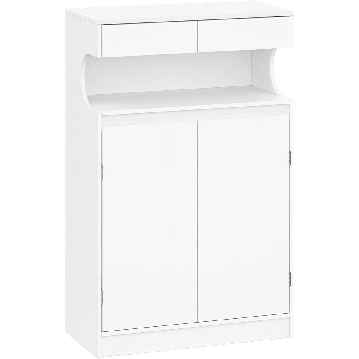 Badezimmerschrank mit 2 Schubladen & 2 Türen – Weiß