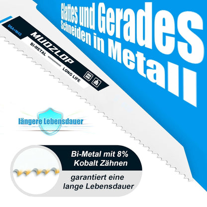 Säbelsägeblätter Set 25 Stück 225mm 8+10 TPI für Metall